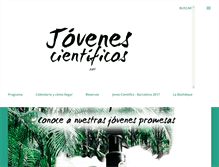 Tablet Screenshot of jovenescientificos.org